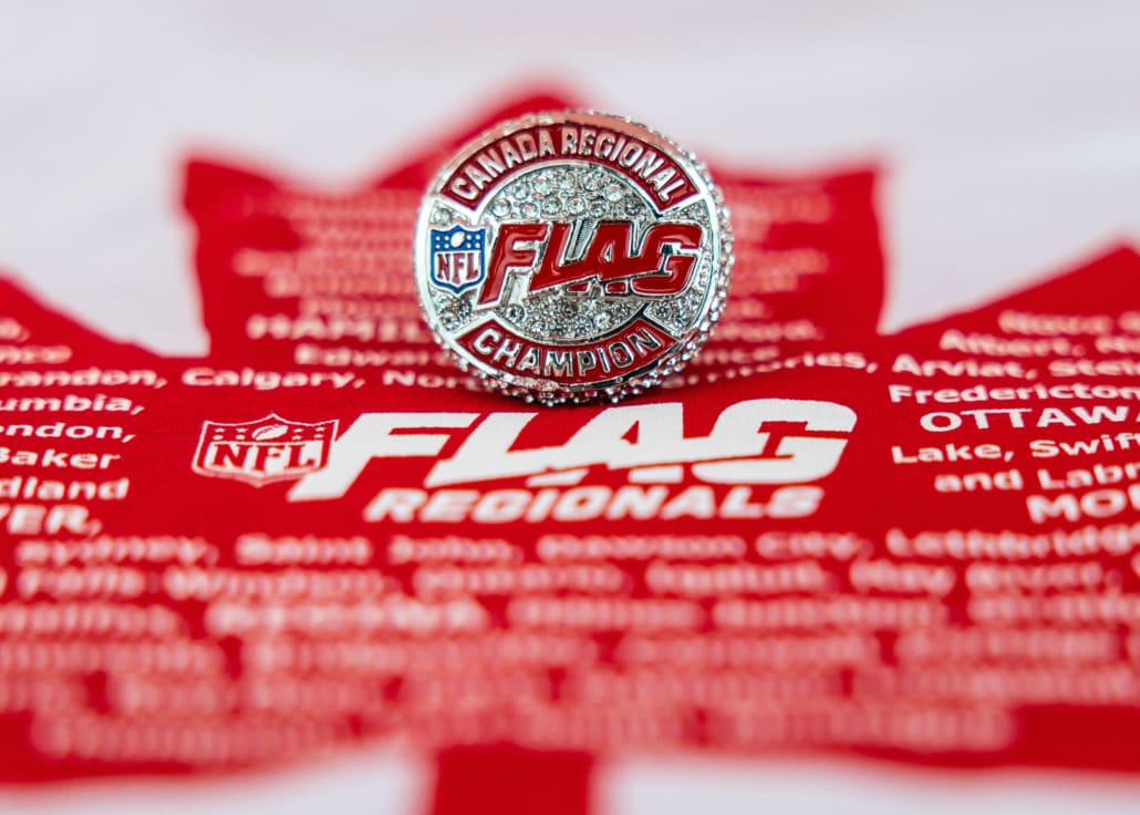 NFL Flag Regionals in flag football action on July 12, 2025 at Algonquin College in Ottawa NFL Flag Regionals in flag football action on July 12, 2025 at Algonquin College in Ottawa