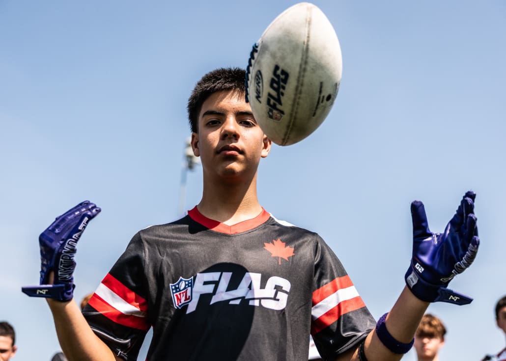 NFL Flag Regionals in flag football action on July 12, 2025 at Algonquin College in Ottawa NFL Flag Regionals in flag football action on July 12, 2025 at Algonquin College in Ottawa