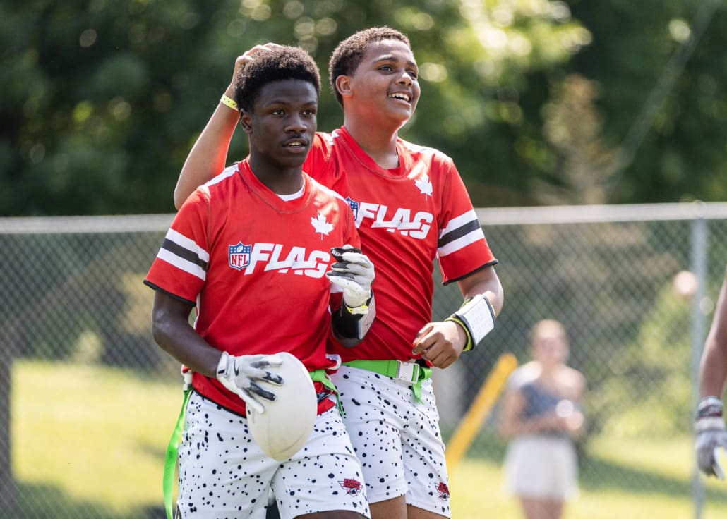 NFL Flag Regionals in flag football action on July 12, 2025 at Algonquin College in Ottawa NFL Flag Regionals in flag football action on July 12, 2025 at Algonquin College in Ottawa