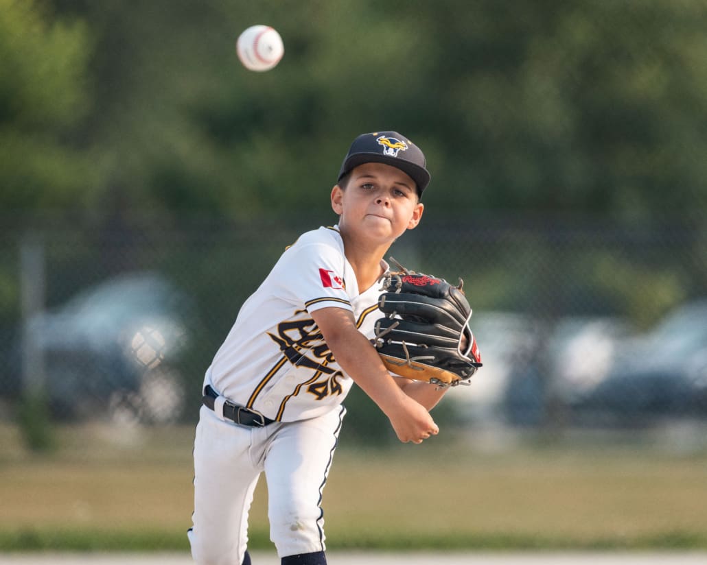 U10 Burlington Bulls in BOMBA Baseball action on August 6, 2025 at Nelson Park in Burlington