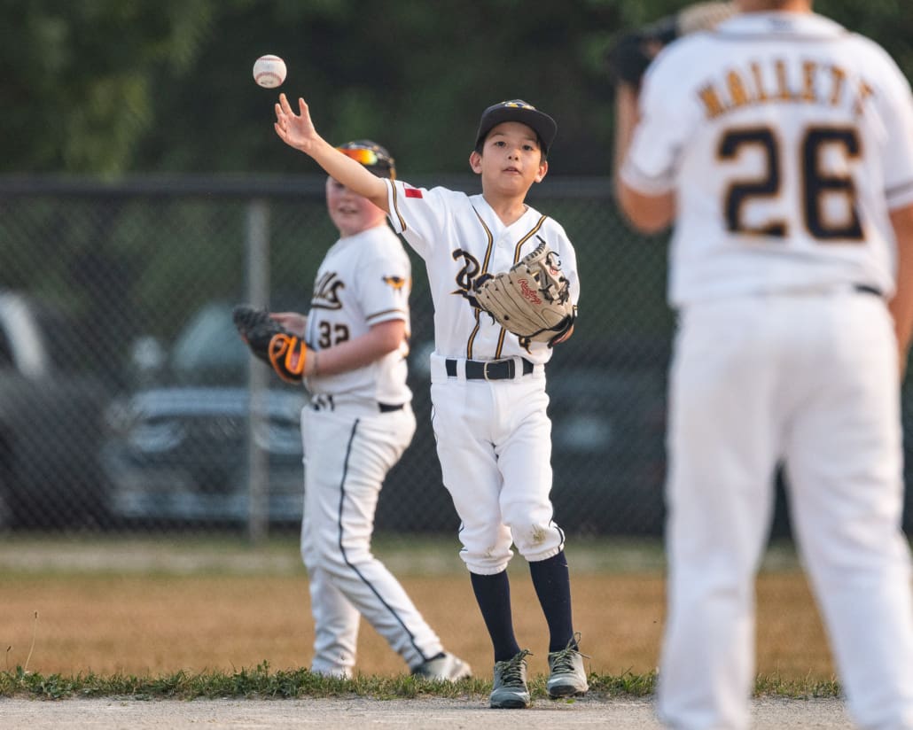 U10 Burlington Bulls in BOMBA Baseball action on August 6, 2025 at Nelson Park in Burlington