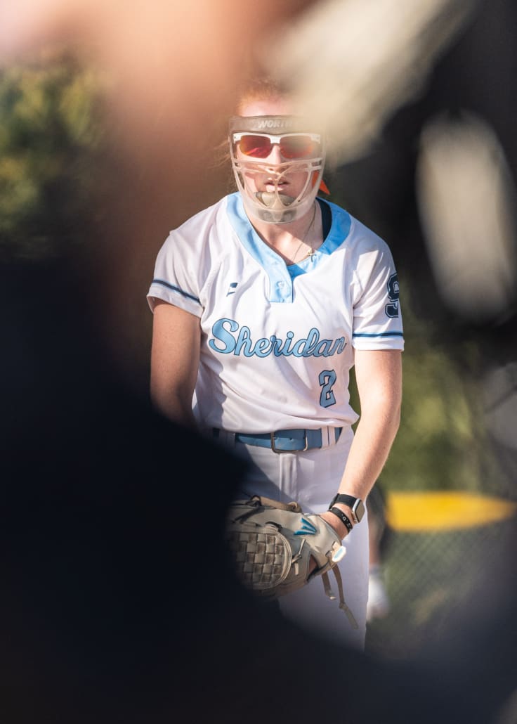 Ontario Colleges Athletic Association softball action between the Conestoga Condors and the Sheridan Bruins on September 18, 2025 at Quenippenon Meadows Community Park
