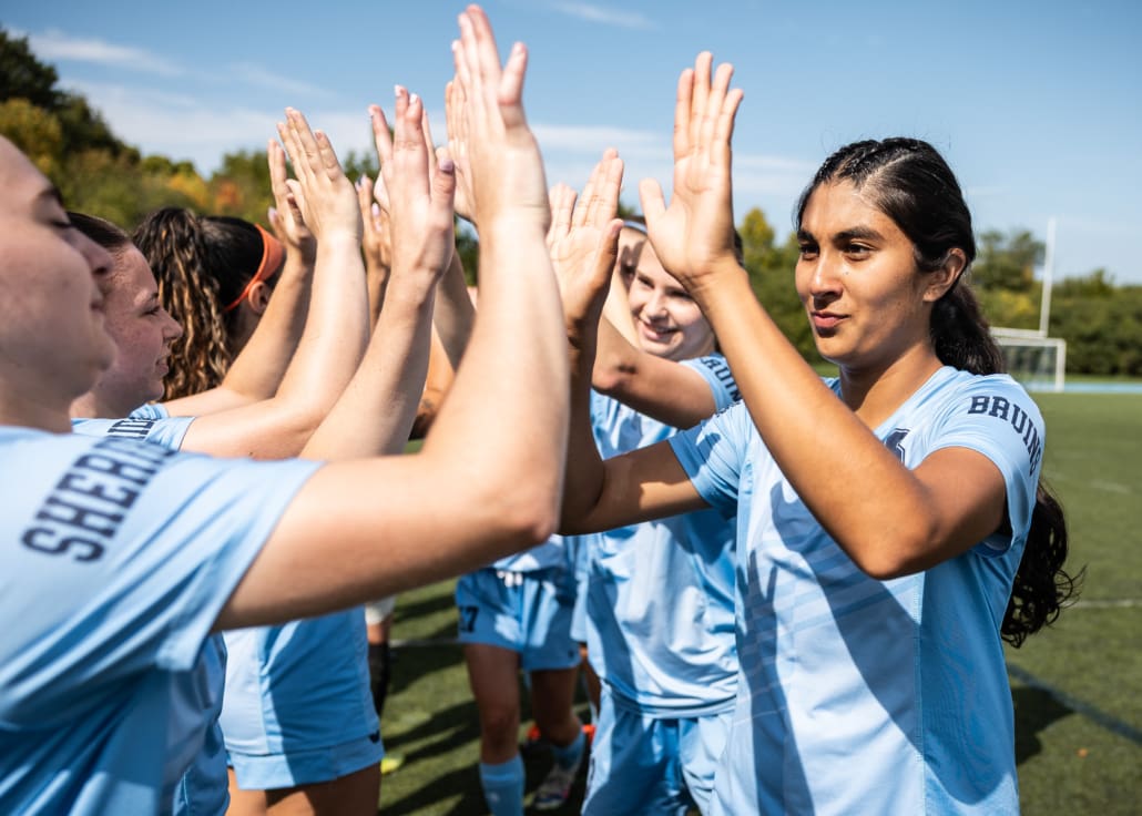 Ontario Colleges Athletic Association soccer action between the St. Clair Saints and Sheridan Bruins on September 27, 2025 at Sheridan College