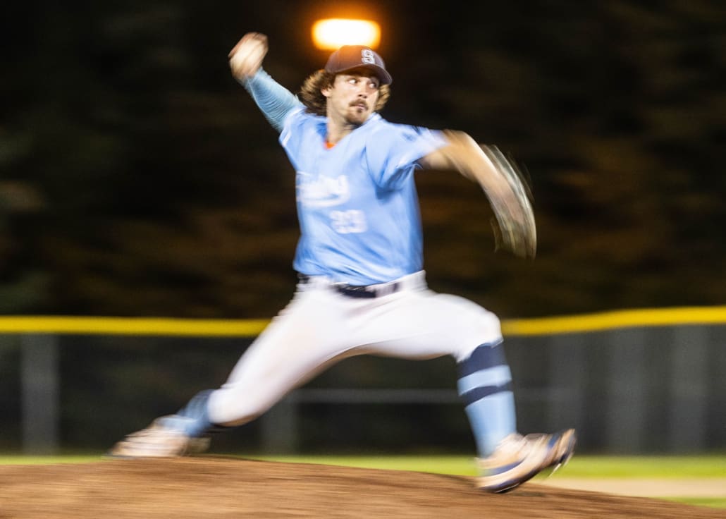 Ontario Colleges Athletic Association baseball action between the Durham Lords and Sheridan Bruins on September 30, 2025 at Quenippenon Meadows Community Park