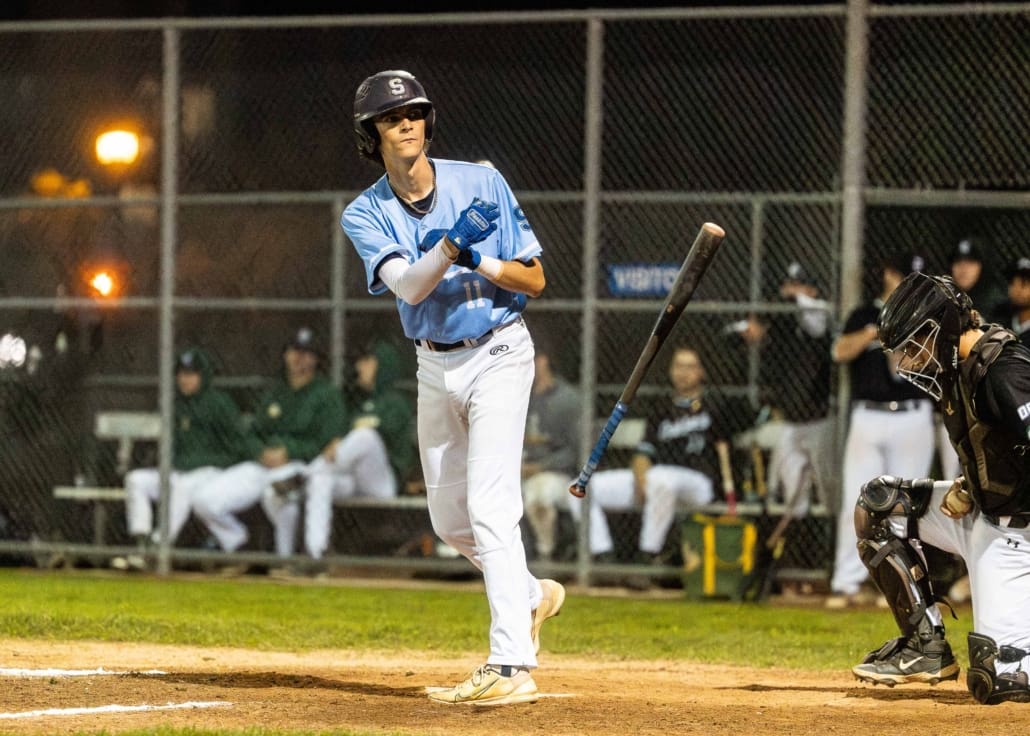 Ontario Colleges Athletic Association baseball action between the Durham Lords and Sheridan Bruins on September 30, 2025 at Quenippenon Meadows Community Park