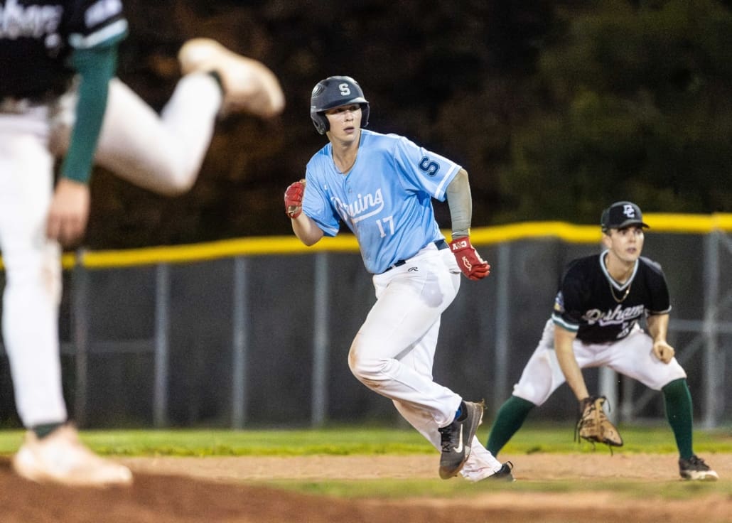 Ontario Colleges Athletic Association baseball action between the Durham Lords and Sheridan Bruins on September 30, 2025 at Quenippenon Meadows Community Park
