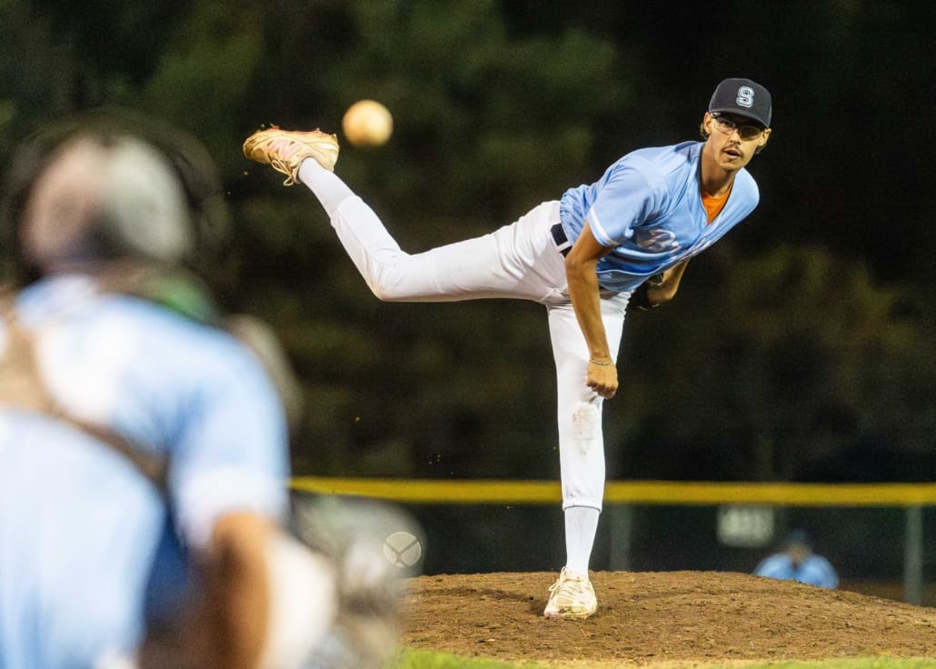 Ontario Colleges Athletic Association baseball action between the Durham Lords and Sheridan Bruins on September 30, 2025 at Quenippenon Meadows Community Park