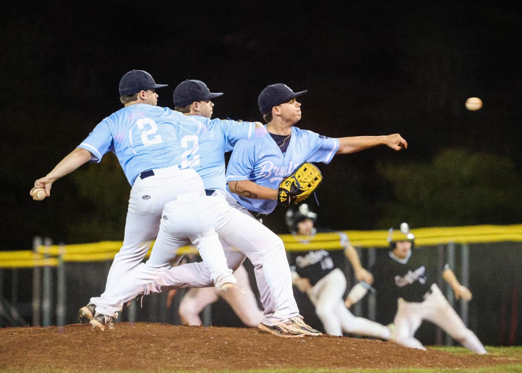 Ontario Colleges Athletic Association baseball action between the Durham Lords and Sheridan Bruins on September 30, 2025 at Quenippenon Meadows Community Park