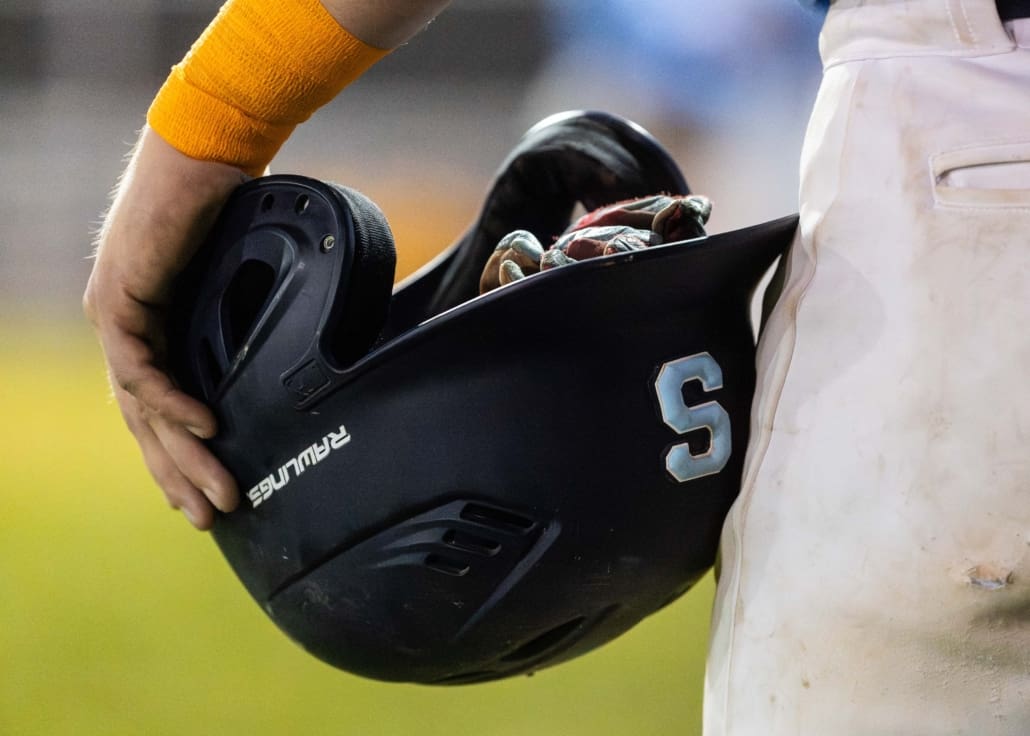 Ontario Colleges Athletic Association baseball action between the Durham Lords and Sheridan Bruins on September 30, 2025 at Quenippenon Meadows Community Park