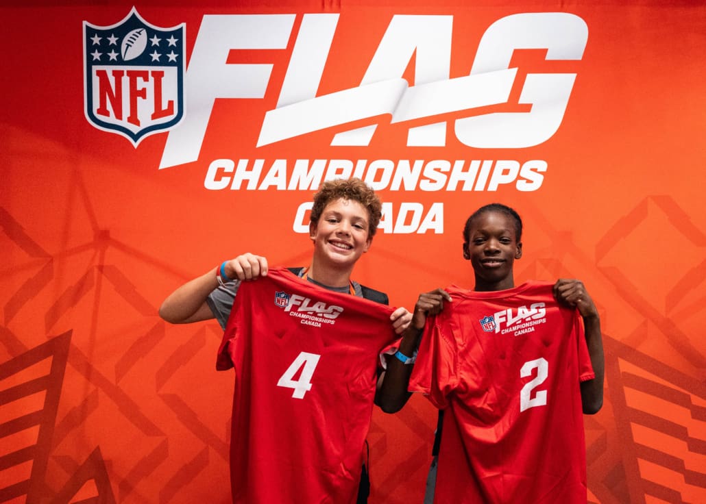 NFL Flag Championship in flag football action on October 3, 4, and 5 in Toronto at North Toronto Collegiate Institute