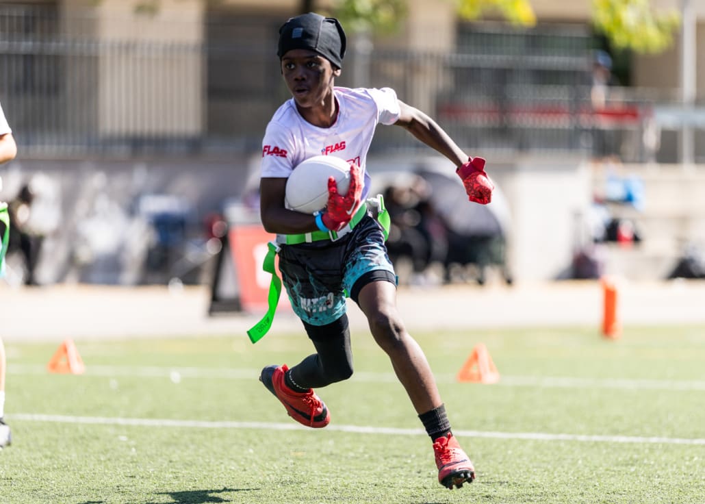 NFL Flag Championship in flag football action on October 3, 4, and 5 in Toronto at North Toronto Collegiate Institute