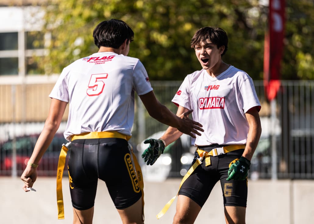 NFL Flag Championship in flag football action on October 3, 4, and 5 in Toronto at North Toronto Collegiate Institute