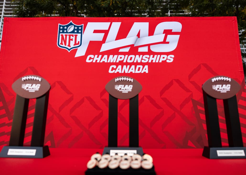 NFL Flag Championship in flag football action on October 3, 4, and 5 in Toronto at North Toronto Collegiate Institute