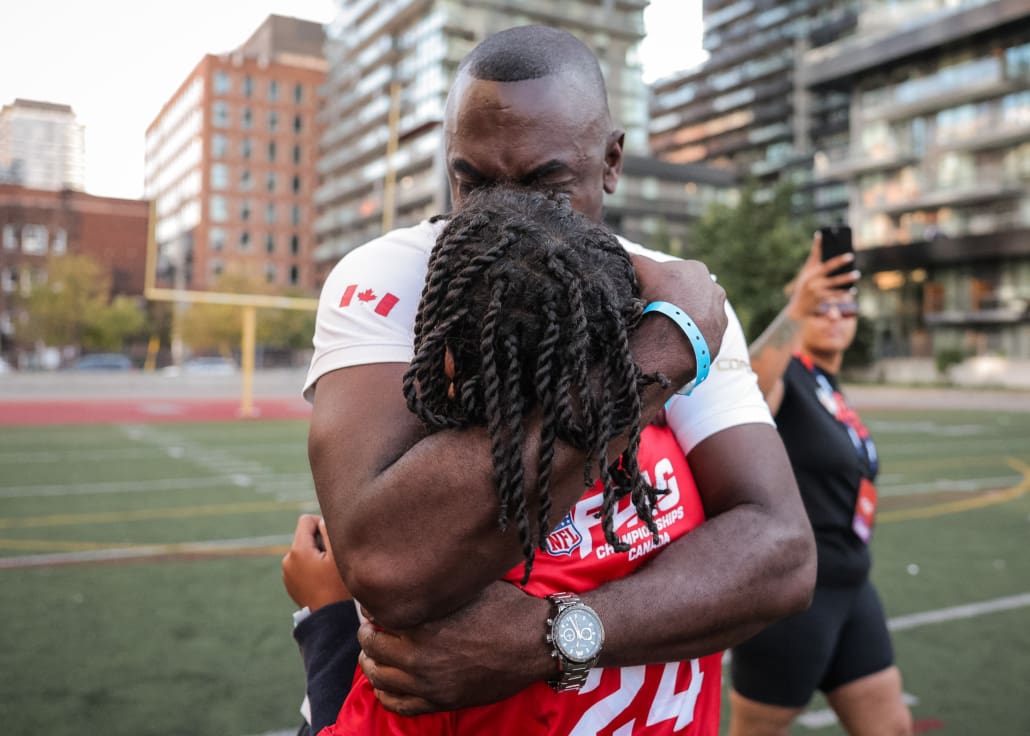 NFL Flag Championship in flag football action on October 3, 4, and 5 in Toronto at North Toronto Collegiate Institute