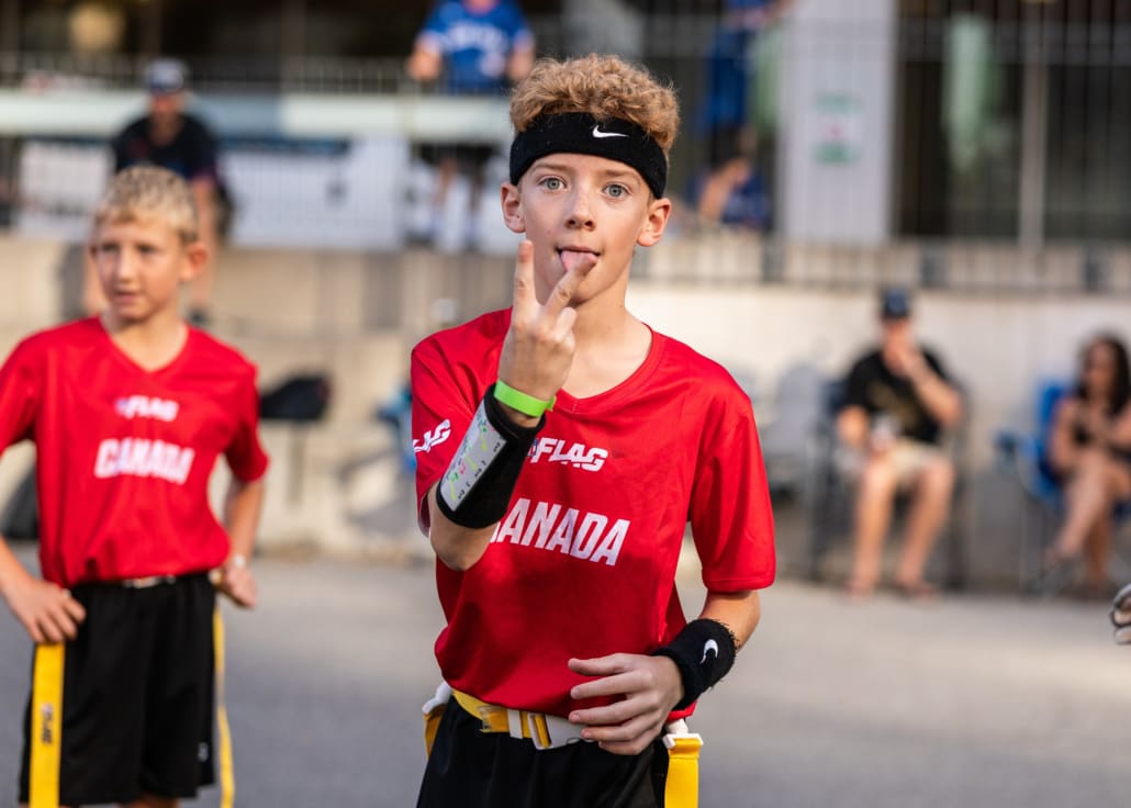 NFL Flag Championship in flag football action on October 3, 4, and 5 in Toronto at North Toronto Collegiate Institute