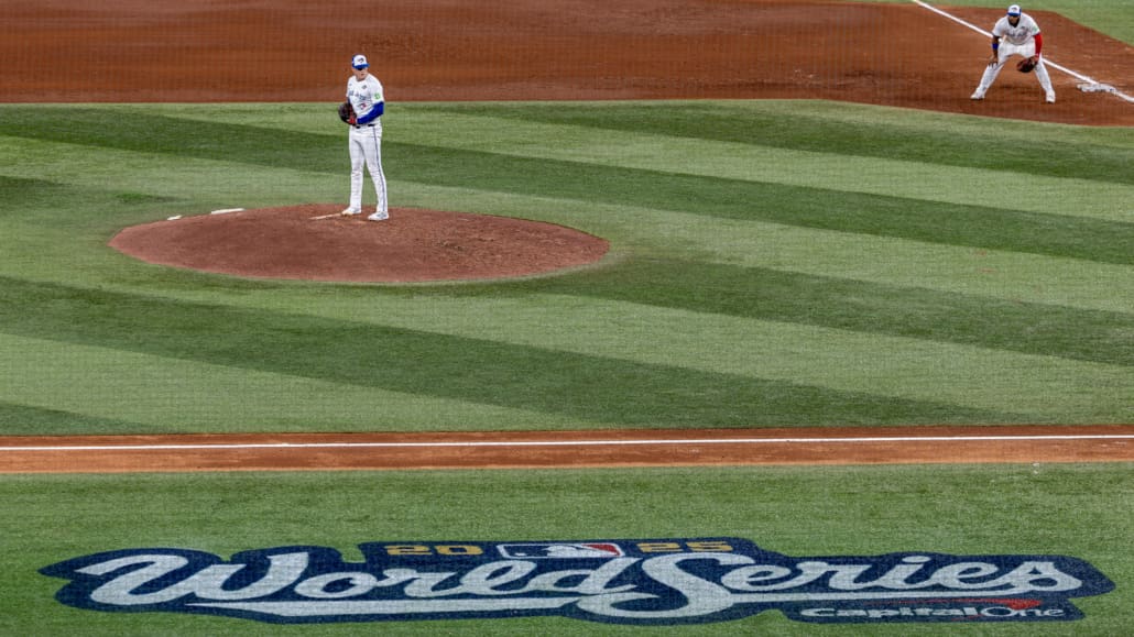 Major League Baseball World Series action between the Los Angeles Dodgers and Toronto Blue Jays on October 25, 2025 at the Rogers Centre Major League Baseball World Series action between the Los Angeles Dodgers and Toronto Blue Jays on October 25, 2025 at the Rogers Centre