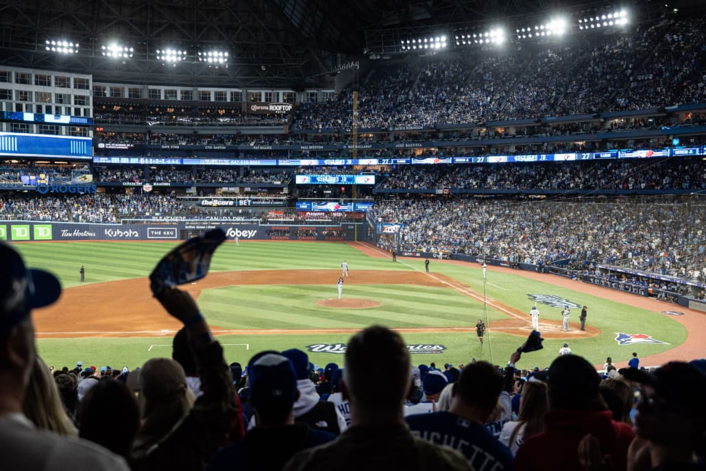 Major League Baseball World Series action between the Los Angeles Dodgers and Toronto Blue Jays on October 25, 2025 at the Rogers Centre Major League Baseball World Series action between the Los Angeles Dodgers and Toronto Blue Jays on October 25, 2025 at the Rogers Centre