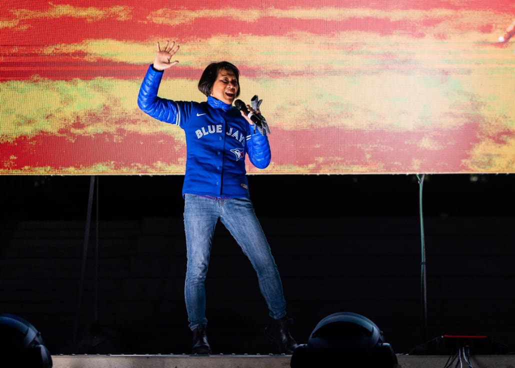 Major League Baseball World Series fan photos during baseball action between the Los Angeles Dodgers and Toronto Blue Jays on November 1, 2025 at Rogers Centre, Real Sports Bar, and Nathan Phillips Square