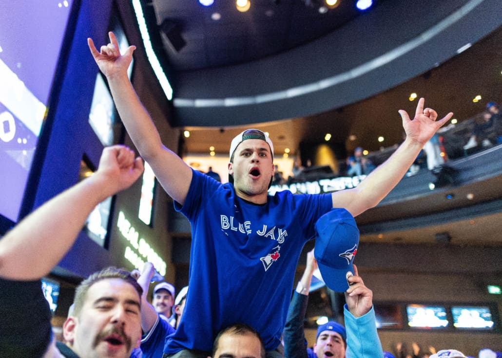 Major League Baseball World Series fan photos during baseball action between the Los Angeles Dodgers and Toronto Blue Jays on November 1, 2025 at Rogers Centre, Real Sports Bar, and Nathan Phillips Square