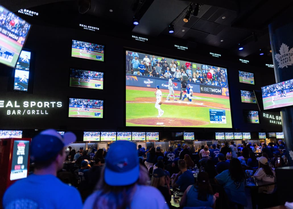Major League Baseball World Series fan photos during baseball action between the Los Angeles Dodgers and Toronto Blue Jays on November 1, 2025 at Rogers Centre, Real Sports Bar, and Nathan Phillips Square