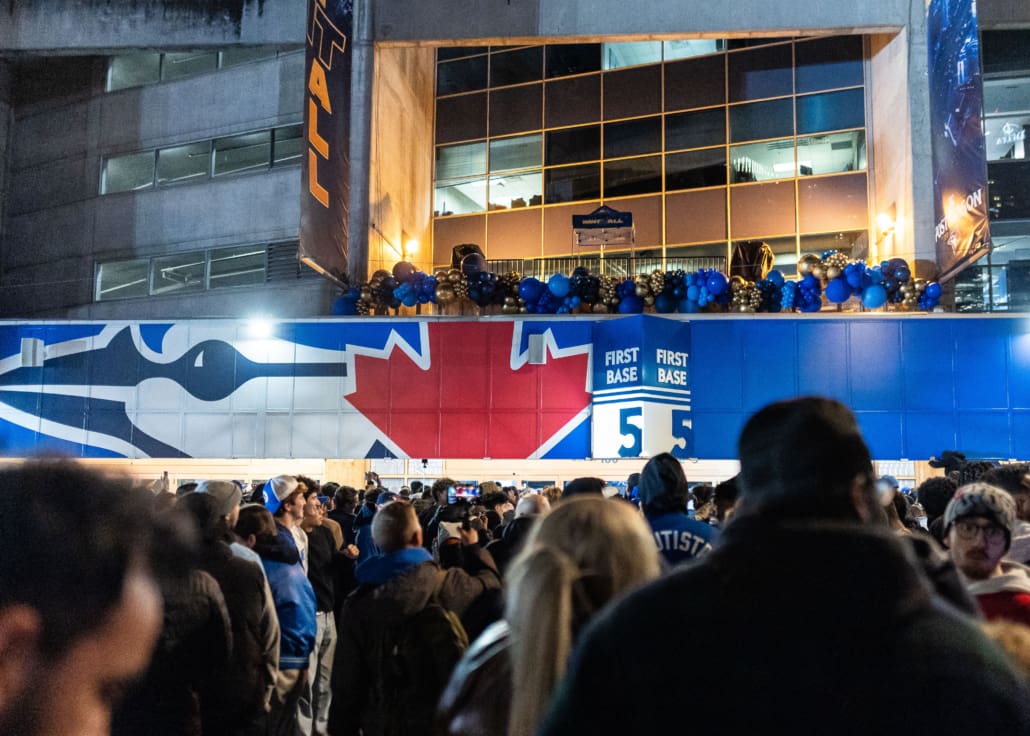 Major League Baseball World Series fan photos during baseball action between the Los Angeles Dodgers and Toronto Blue Jays on November 1, 2025 at Rogers Centre, Real Sports Bar, and Nathan Phillips Square
