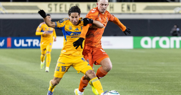 CONCACAF Champions Cup soccer action between Tigres UANL and Forge FC on February 3, 2026 at Hamilton Stadium in Hamilton
