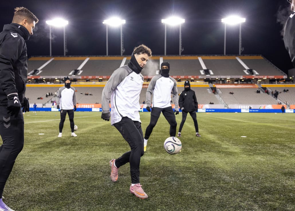 CONCACAF Champions Cup soccer action between Tigres UANL and Forge FC on February 3, 2026 at Hamilton Stadium in Hamilton