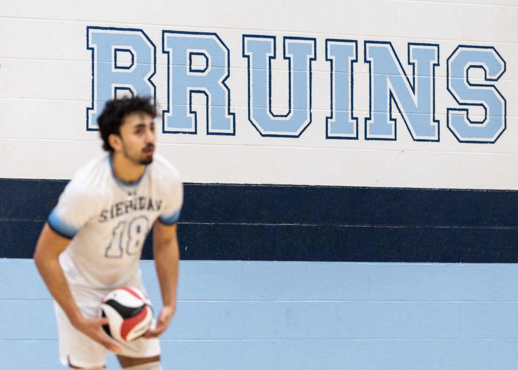Ontario Colleges Athletic Association volleyball action between the Boreal Vipères and Sheridan Bruins on February 8, 2026 at Sheridan College in Oakville