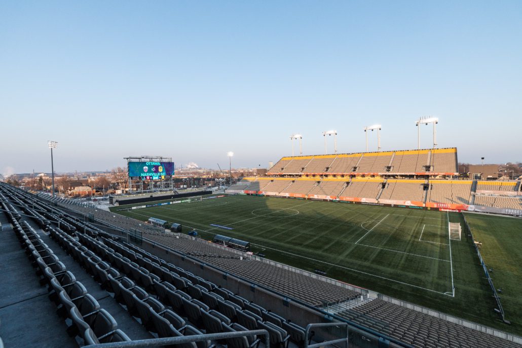 CONCACAF Champions Cup game between Nashville SC at Atlético Ottawa