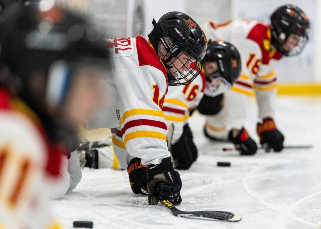 Ontario Minor Hockey Association championship action on March 29, 2026 at Sixteen Mile Sports Complex in Oakville Ontario Minor Hockey Association championship action on March 29, 2026 at Sixteen Mile Sports Complex in Oakville