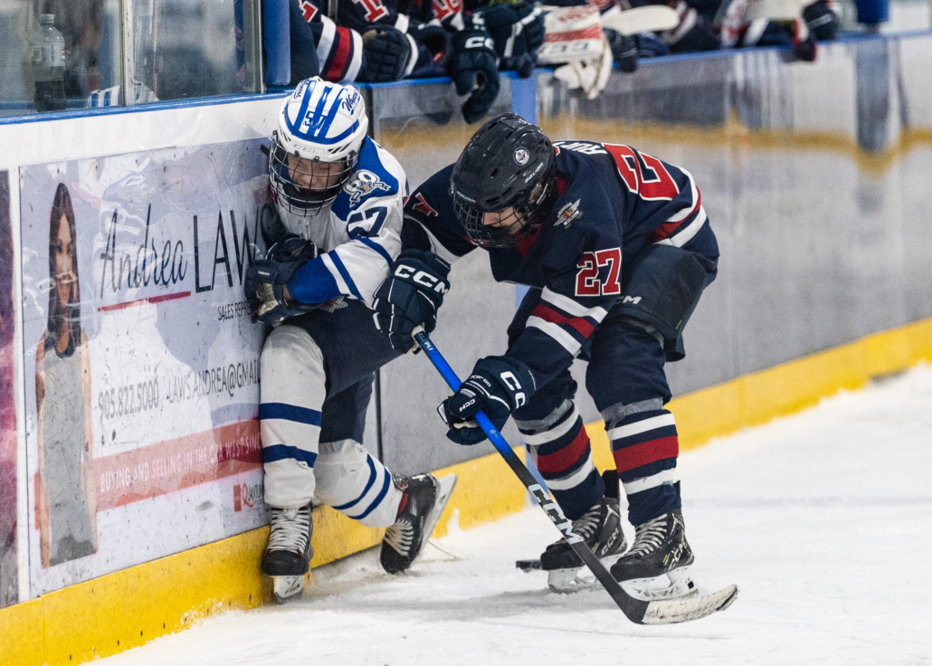 Ontario Minor Hockey Association championship action on March 29, 2026 at Sixteen Mile Sports Complex in Oakville Ontario Minor Hockey Association championship action on March 29, 2026 at Sixteen Mile Sports Complex in Oakville