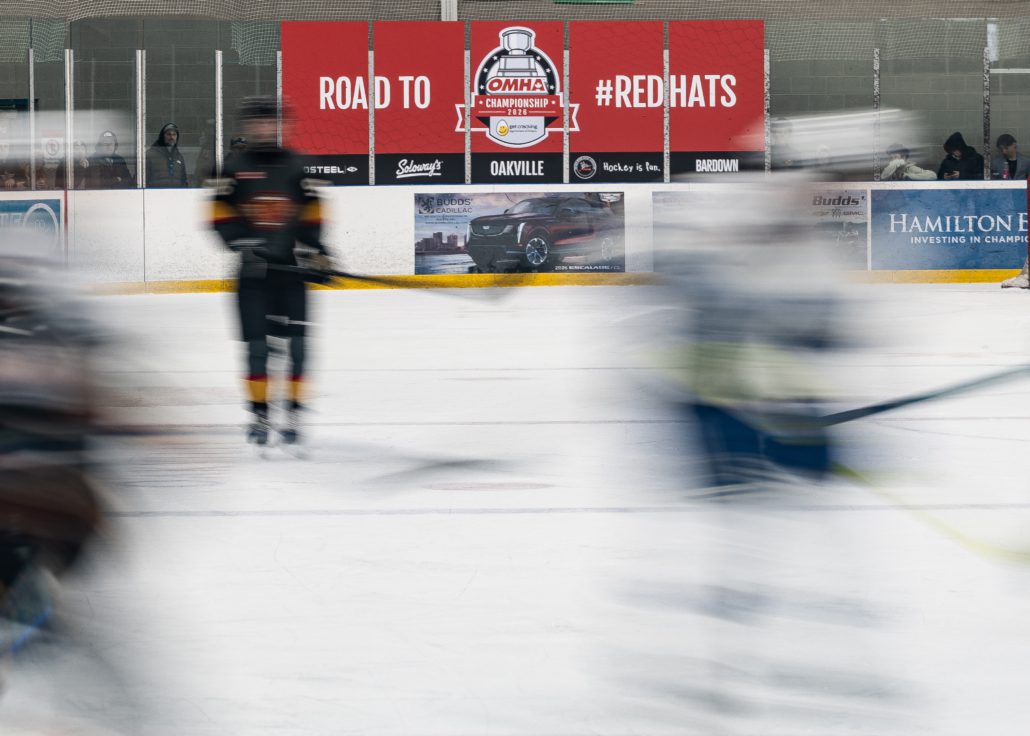 Ontario Minor Hockey Association championship action on March 29, 2026 at Sixteen Mile Sports Complex in Oakville Ontario Minor Hockey Association championship action on March 29, 2026 at Sixteen Mile Sports Complex in Oakville