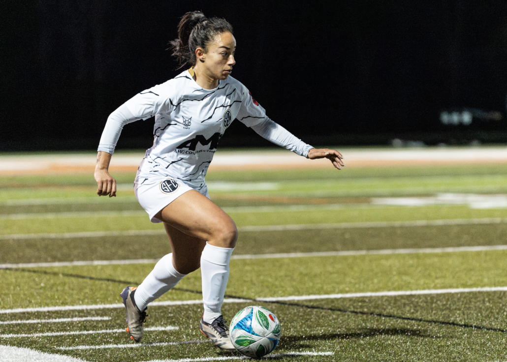 Ontario Premier League soccer game between Scrosoppi SC and Burlington SC on April 11, 2026 at Corpus Christi in Burlington Ontario Premier League soccer game between Scrosoppi SC and Burlington SC on April 11, 2026 at Corpus Christi in Burlington