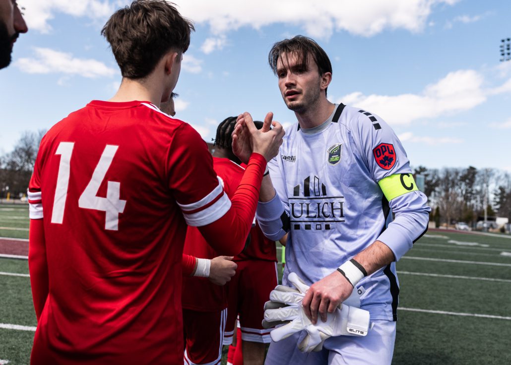 Ontario Premier League soccer game between Sudbury Wolves and Hamilton United on April 11, 2026 at Ron Joyce Stadium in Hamilton