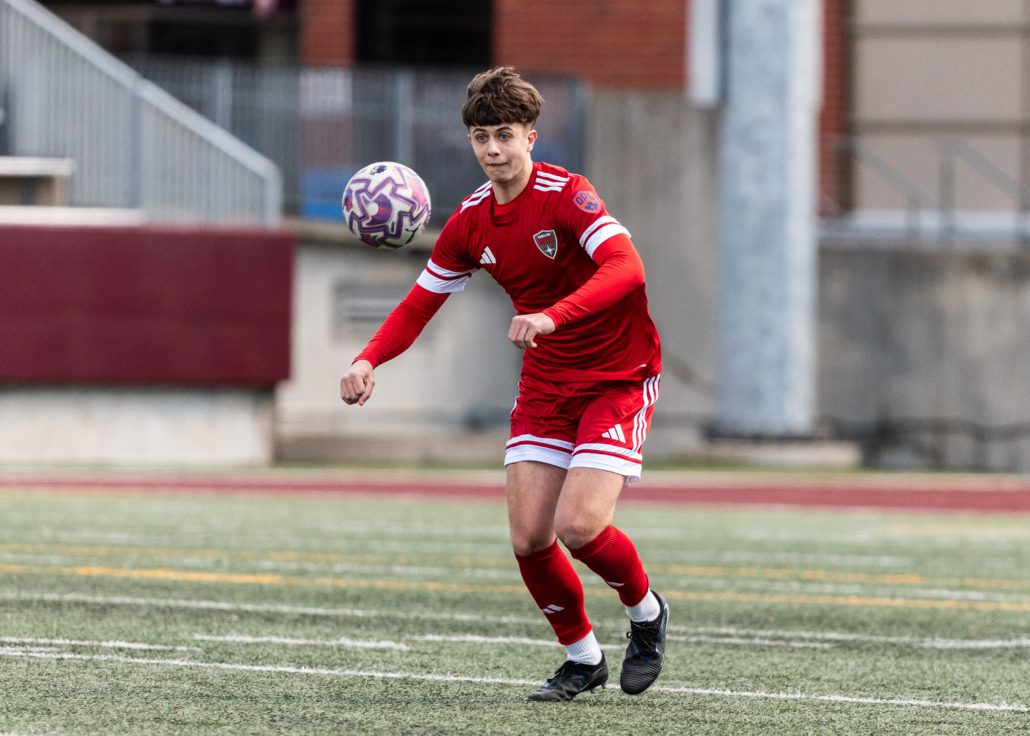 Ontario Premier League soccer game between Sudbury Wolves and Hamilton United on April 11, 2026 at Ron Joyce Stadium in Hamilton