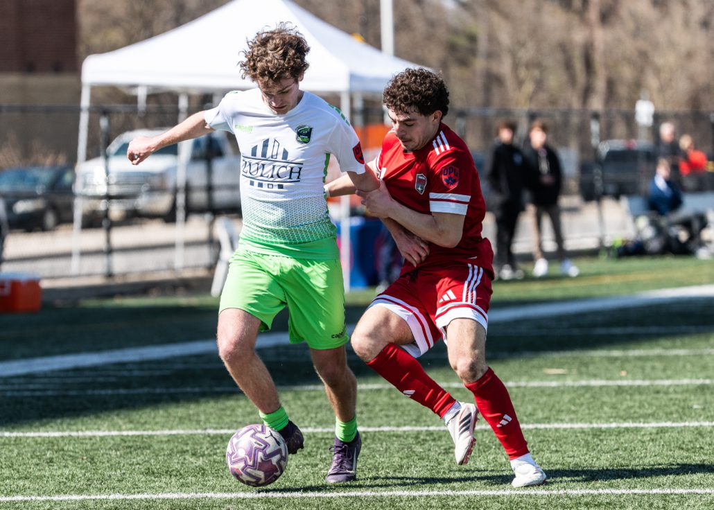 Ontario Premier League soccer game between Sudbury Wolves and Hamilton United on April 11, 2026 at Ron Joyce Stadium in Hamilton
