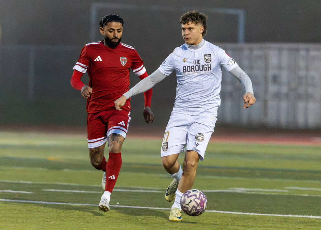 Ontario Premier League soccer action between The Borough FC and Hamilton United on April 17, 2026 at St. John Henry Newman