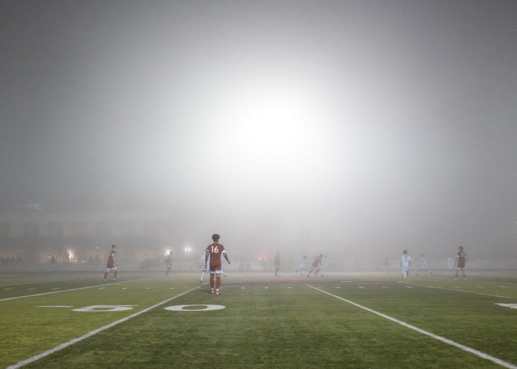 Ontario Premier League soccer action between The Borough FC and Hamilton United on April 17, 2026 at St. John Henry Newman
