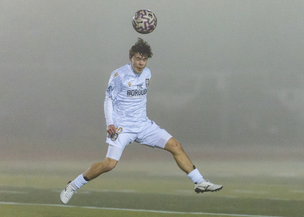 Ontario Premier League soccer action between The Borough FC and Hamilton United on April 17, 2026 at St. John Henry Newman