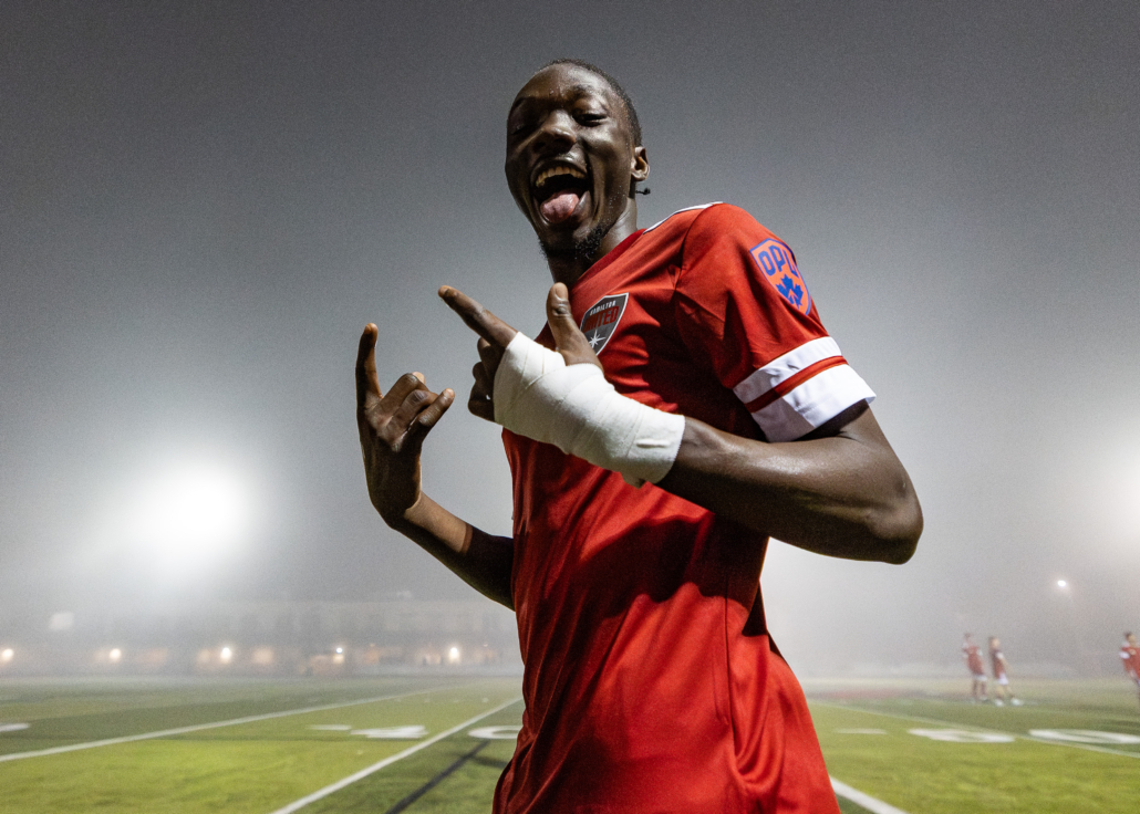 Ontario Premier League soccer action between The Borough FC and Hamilton United on April 17, 2026 at St. John Henry Newman