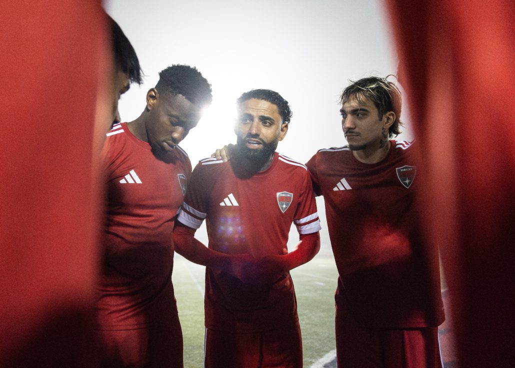 Ontario Premier League soccer action between The Borough FC and Hamilton United on April 17, 2026 at St. John Henry Newman