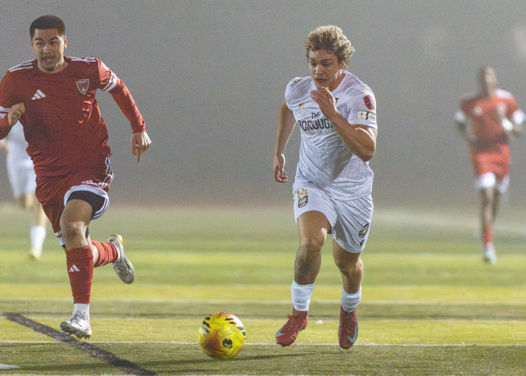 Ontario Premier League soccer action between The Borough FC and Hamilton United on April 17, 2026 at St. John Henry Newman